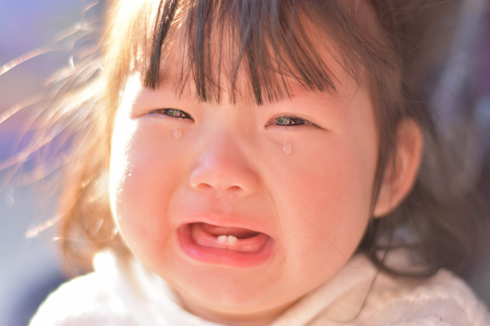 意外と少ない子どもの泣き顔写真。様々な表情の写真を撮ろう！