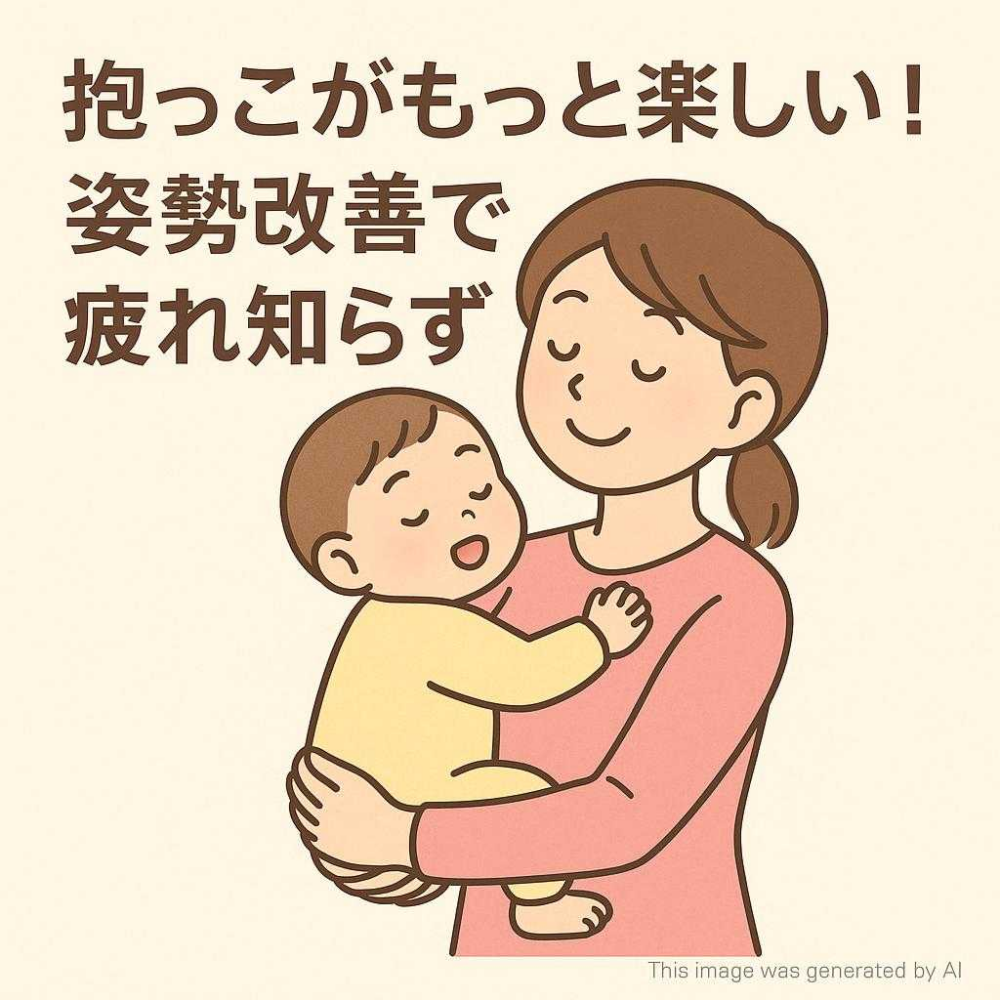 抱っこがもっと楽しい！姿勢改善で疲れ知らず