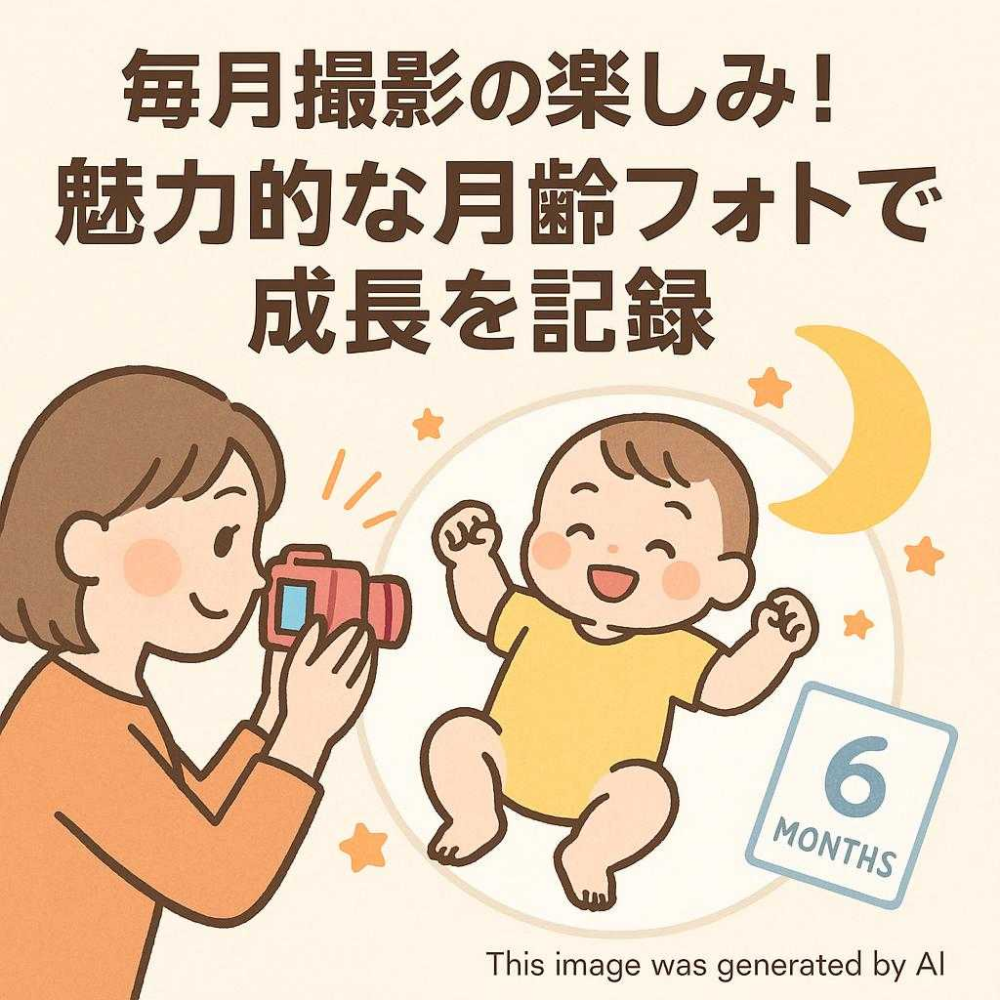 毎月撮影の楽しみ！魅力的な月齢フォトで成長を記録