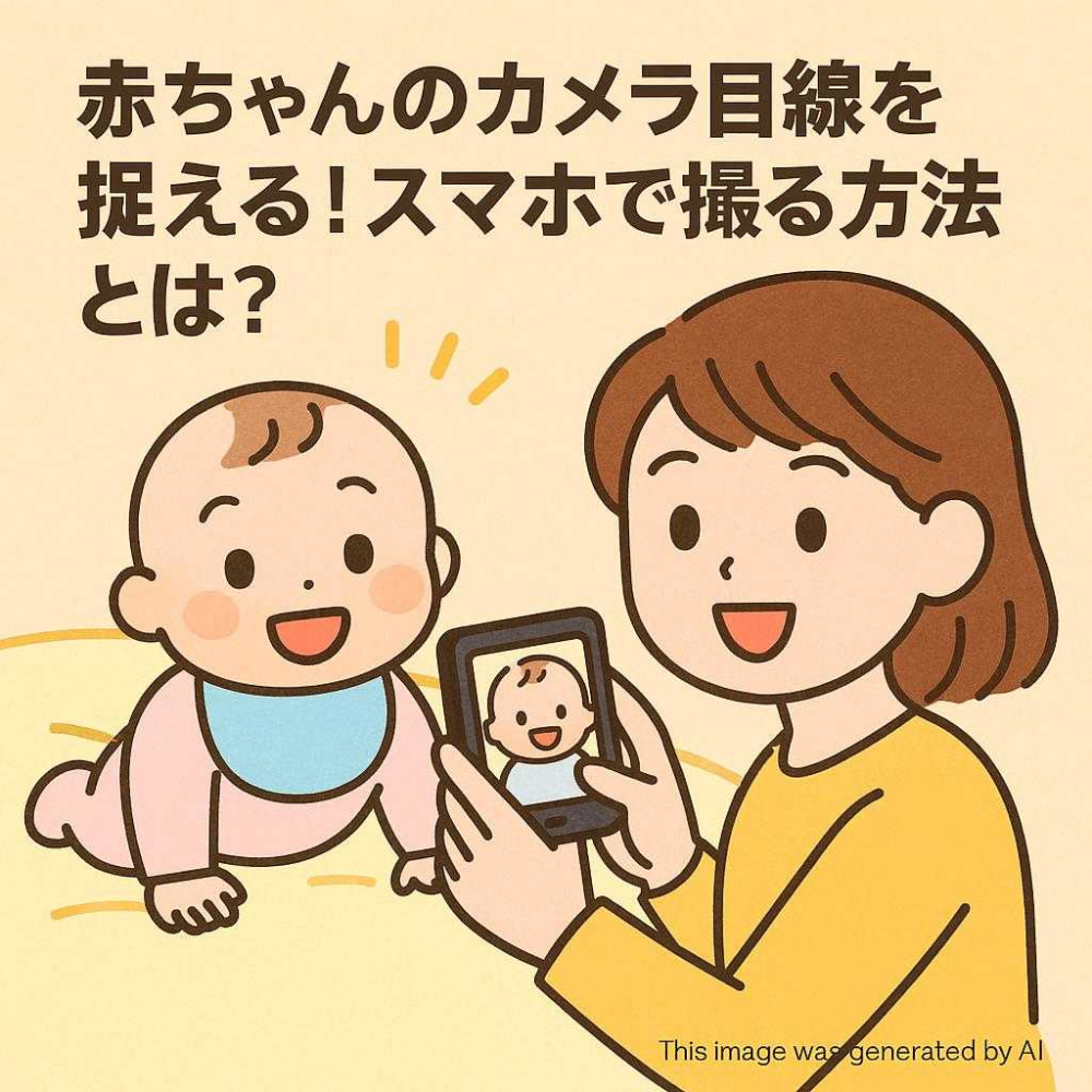 赤ちゃんのカメラ目線を捉える！スマホで撮る方法とは？
