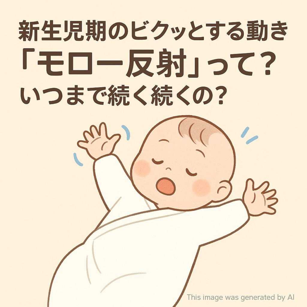 新生児期のビクッとする動き「モロー反射」って？いつまで続くの？