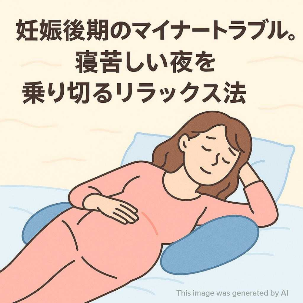 妊娠後期のマイナートラブル。寝苦しい夜を乗り切るリラックス法