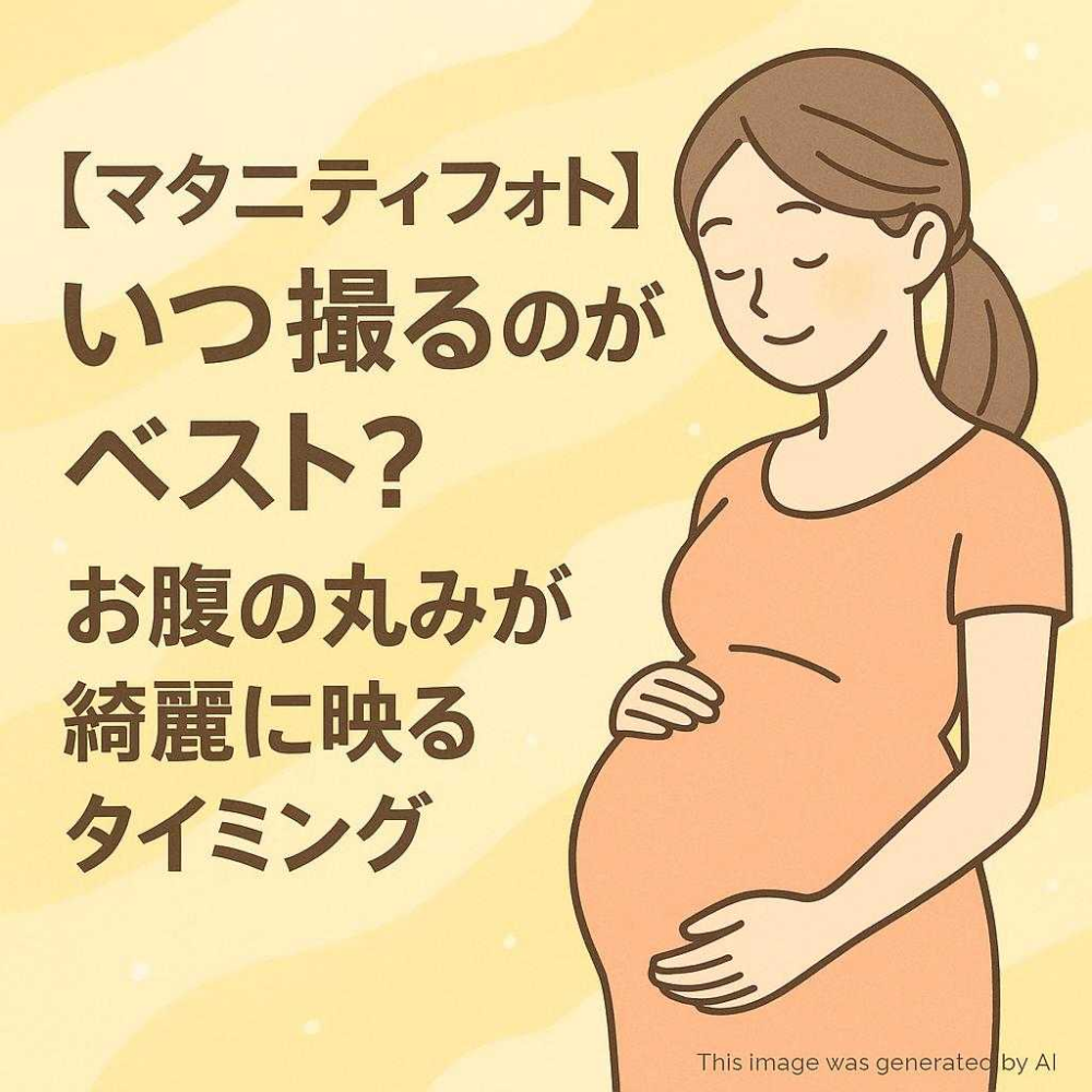 【マタニティフォト】いつ撮るのがベスト？お腹の丸みが綺麗に映るタイミング