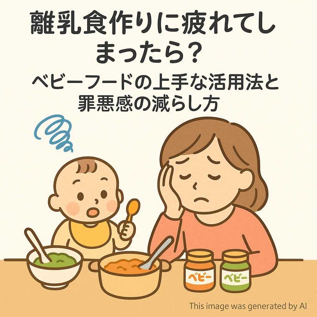 離乳食作りに疲れてしまったら？ベビーフードの上手な活用法と罪悪感の減らし方
