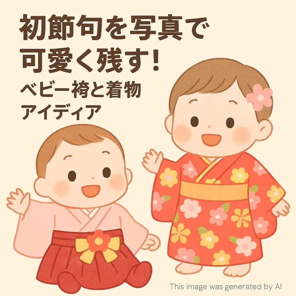初節句を写真で可愛く残す！ベビー袴と着物アイディア
