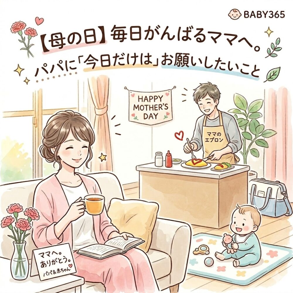 【母の日】毎日がんばるママへ。パパに「今日だけは」お願いしたいこと