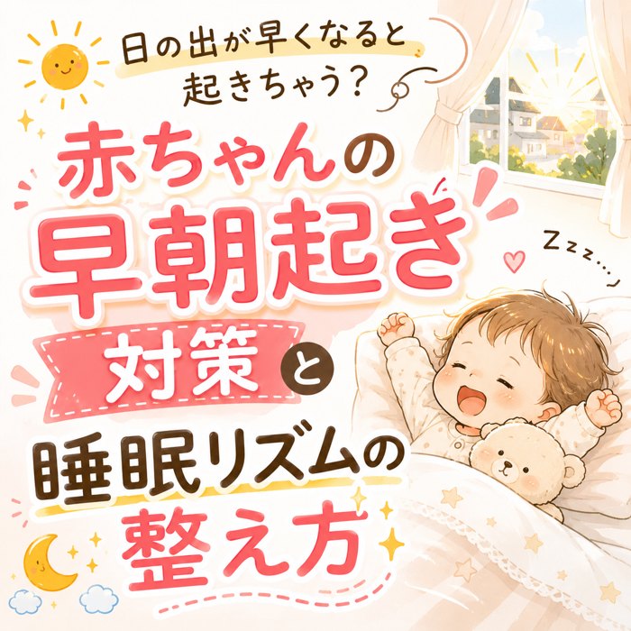 日の出が早くなると起きちゃう？赤ちゃんの「早朝起き」対策と睡眠リズムの整え方