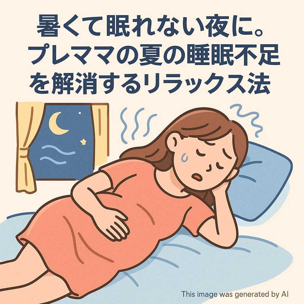 暑くて眠れない夜に。プレママの夏の睡眠不足を解消するリラックス法