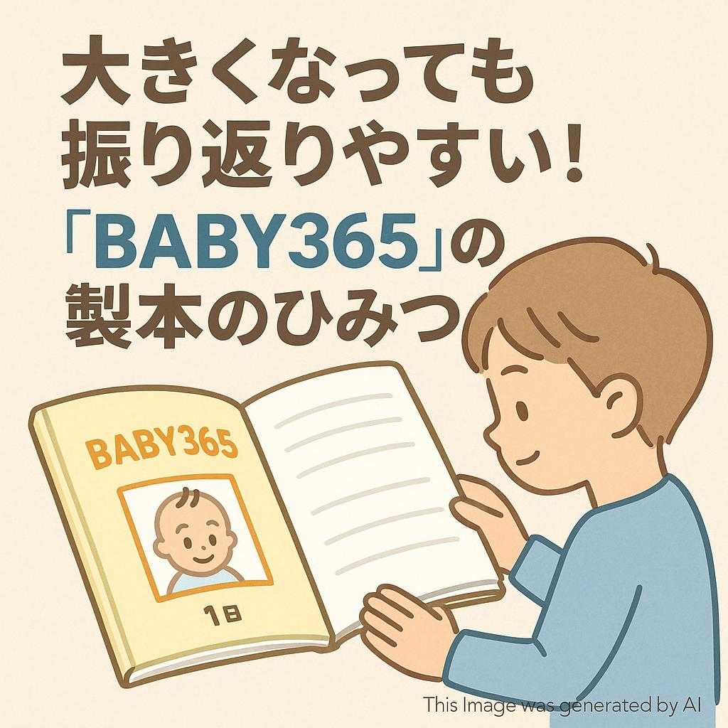 大きくなっても振り返りやすい！「BABY365」の製本のひみつ