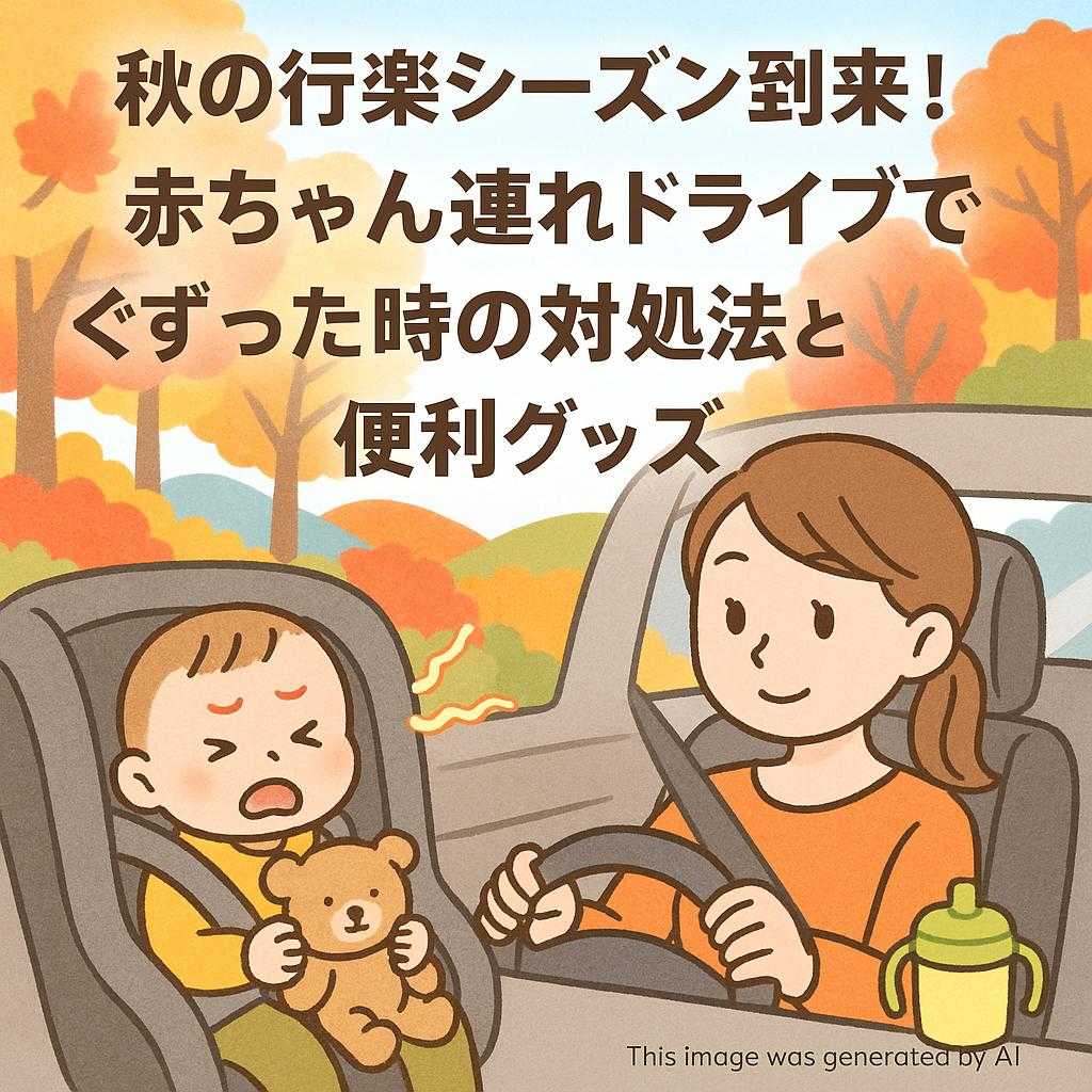 秋の行楽シーズン到来!赤ちゃん連れドライブでぐずった時の対処法と便利グッズ